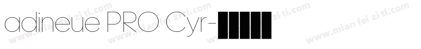 adineue PRO Cyr字体转换